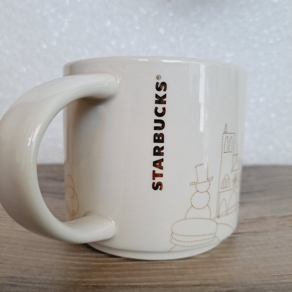Starbucks You are Here Paris France Europe Christmas Gold Coffee City Mug 14 Oz - Picture 8 of 10